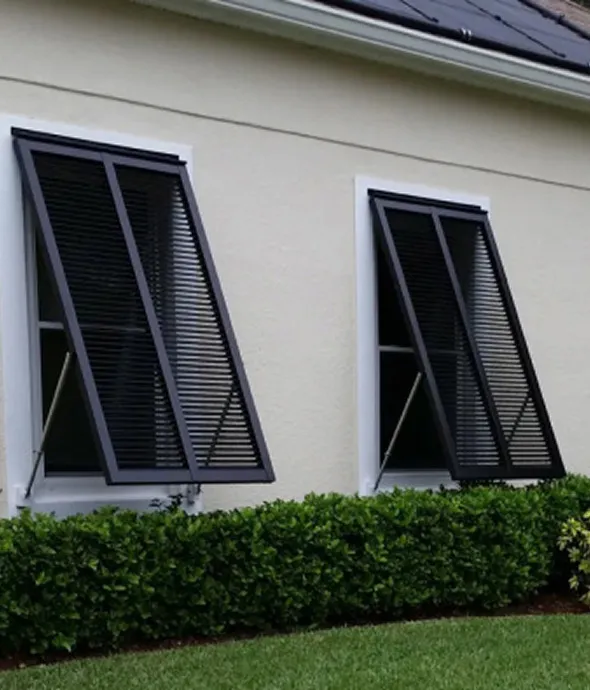 Hurricane accordion shutters