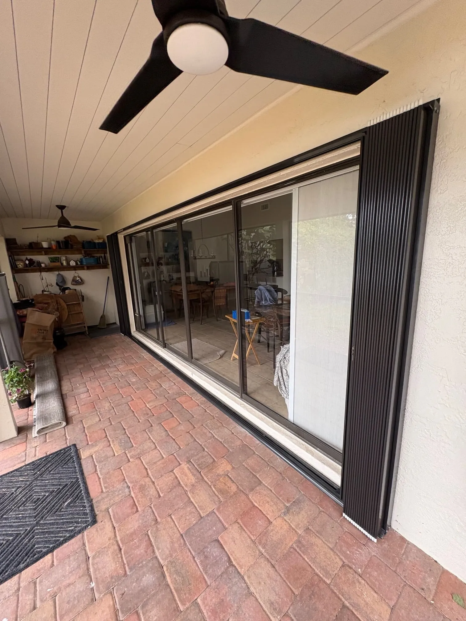 Hurricane accordion shutters