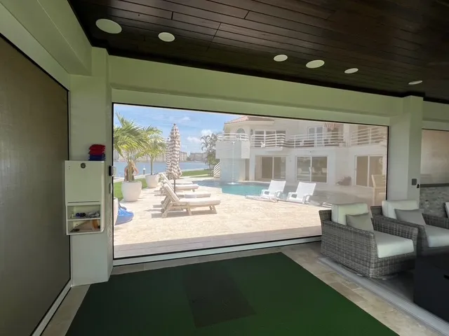 Motorized hurricane, solar, insect screens