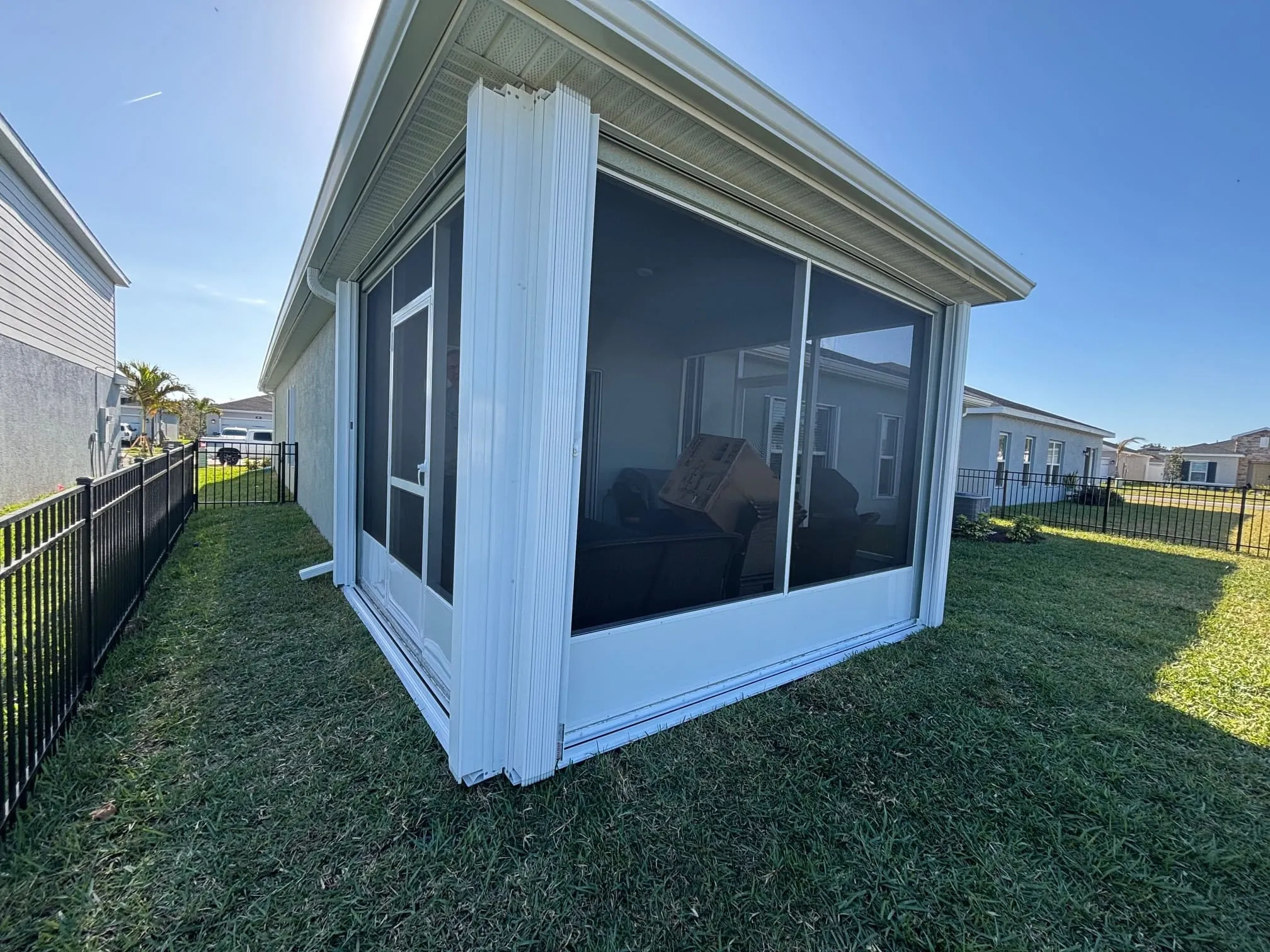 Hurricane accordion shutters