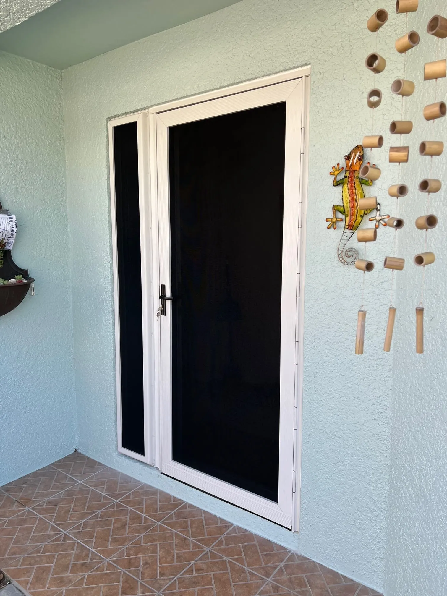 Fixed hurricane screens