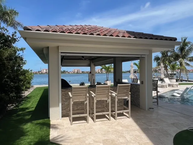 Motorized hurricane, solar, insect screens