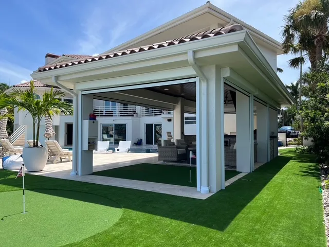 Motorized hurricane, solar, insect screens