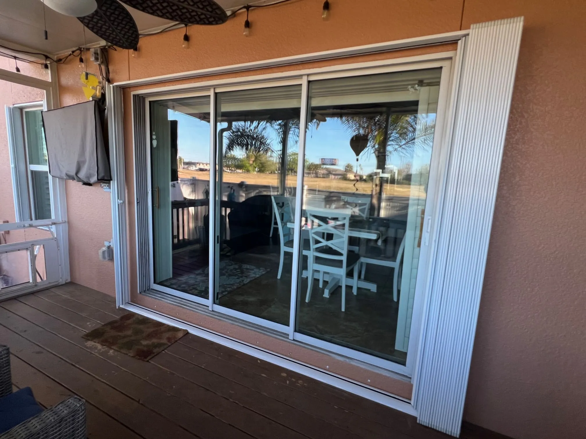 Hurricane accordion shutters