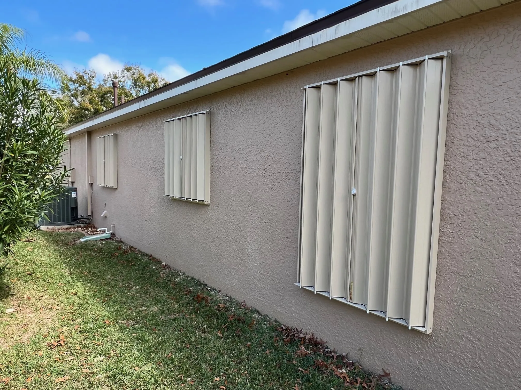 Hurricane accordion shutters