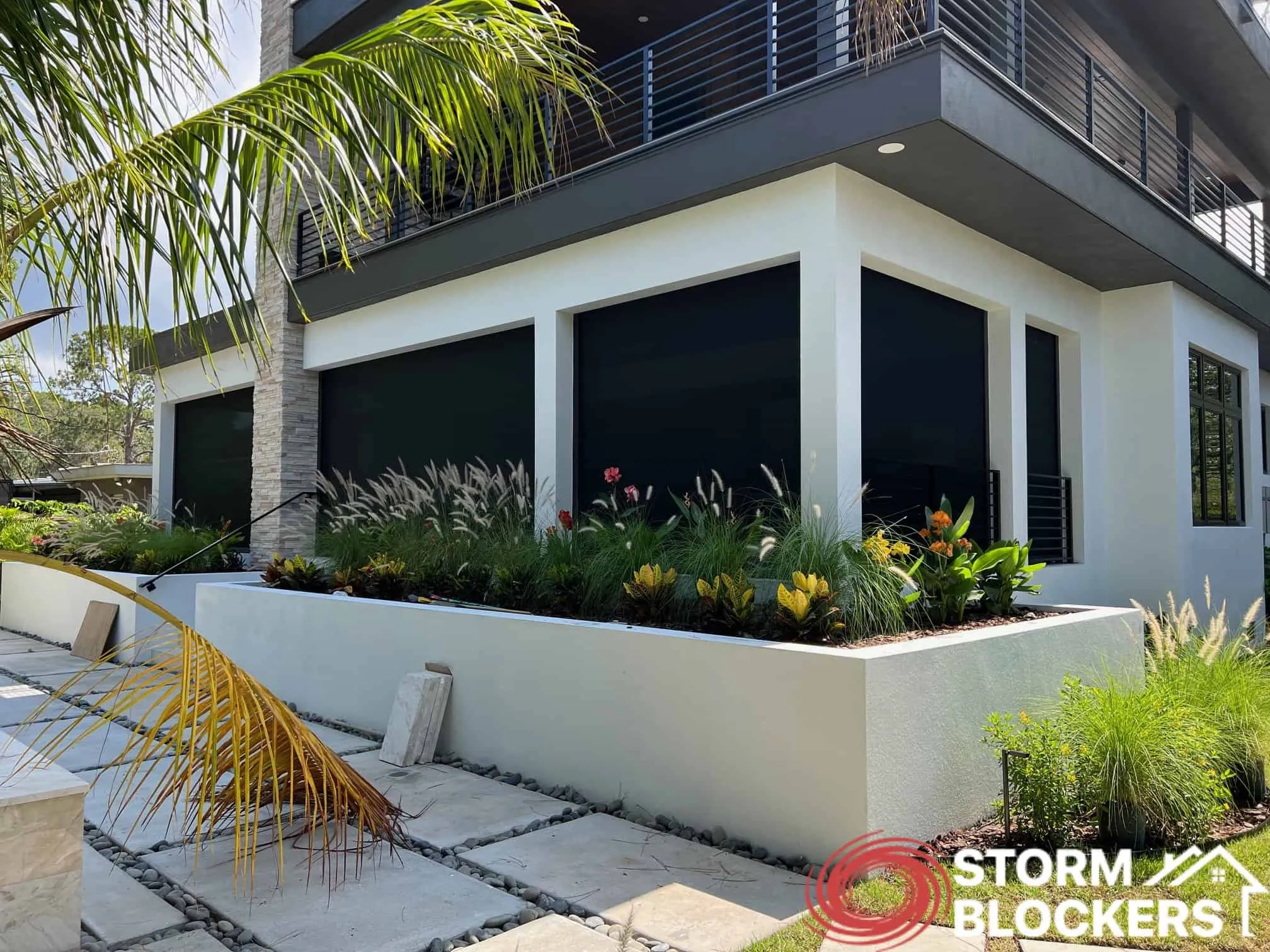 Motorized hurricane, solar, insect screens