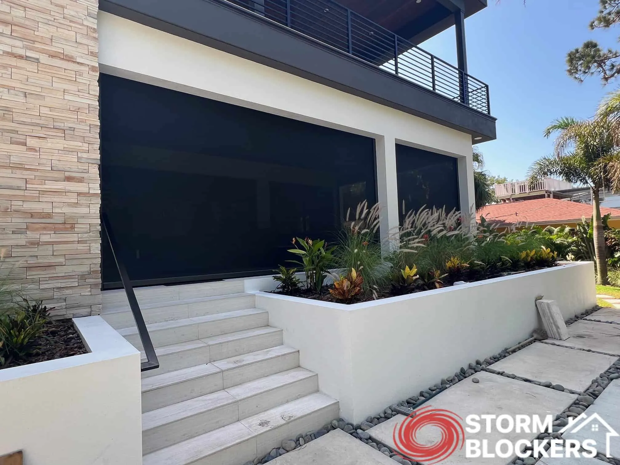 Motorized hurricane, solar, insect screens