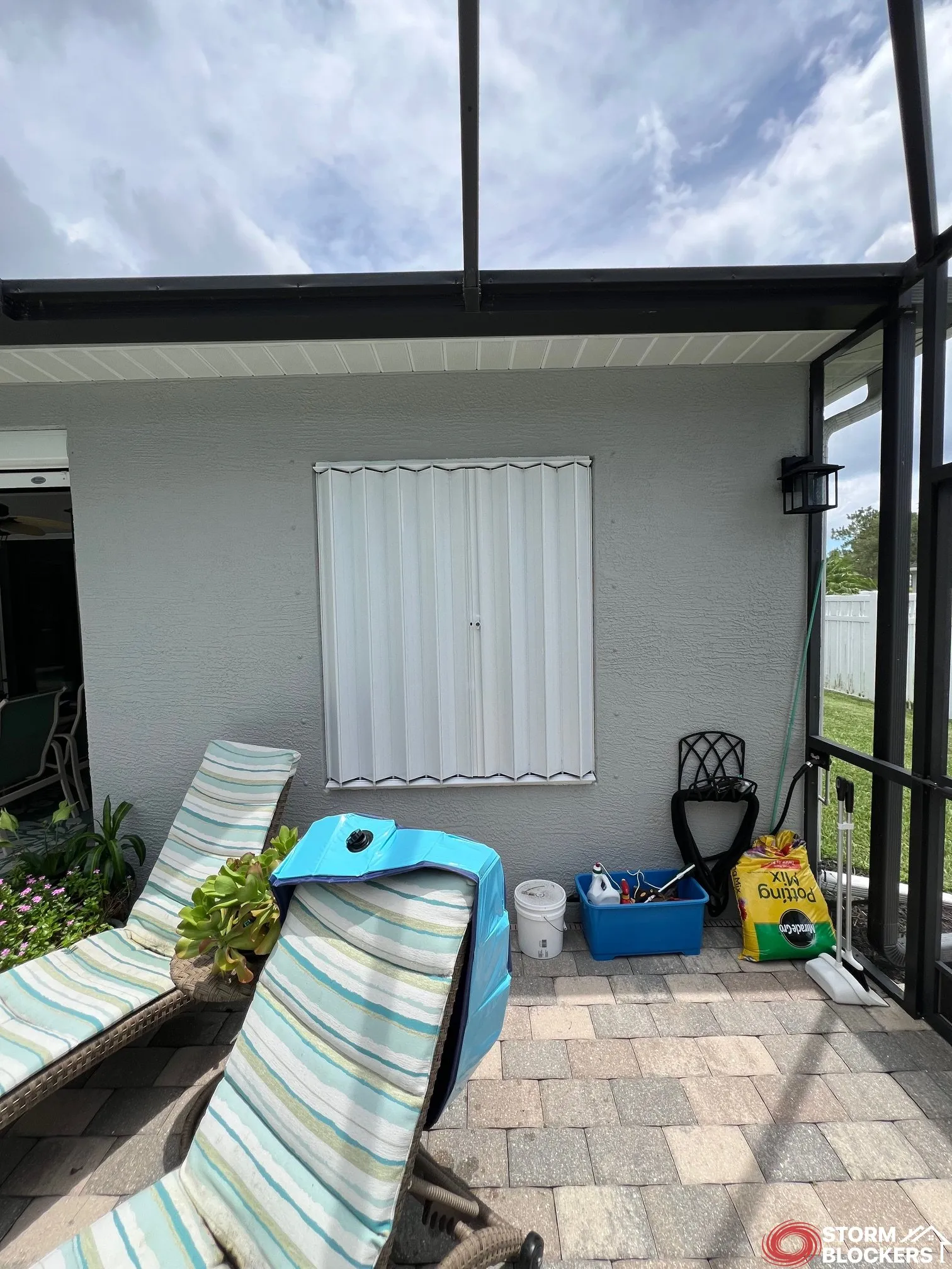 Hurricane accordion shutters